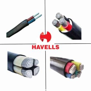 Havells Unarmoured Aluminium LT Cable PVC/XLPE Insulated Overall PVC Sheathed 1100 Volts