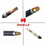 Havells Armoured Copper LT Cable PVC/XLPE Insulated Overall PVC Sheathed 1100 Volts