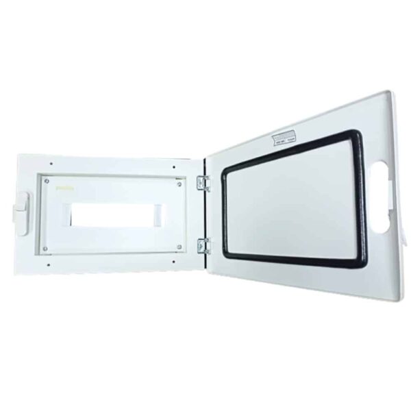 Legrand Ekinox 12 way SPN DB Double Door Metal IP43 5076 12 Inside View of Front Door