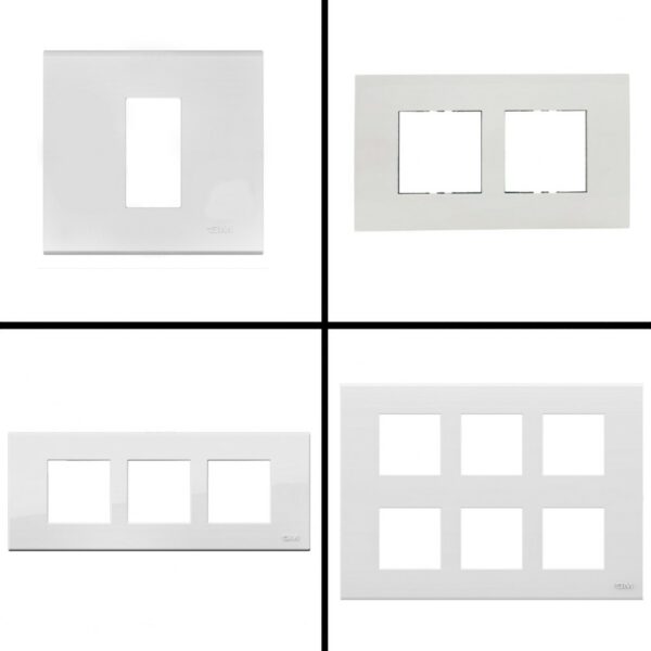 Buy GM FourFive Casablanca Modular Plate Cover + Frame Glossy White Online at Best Prices