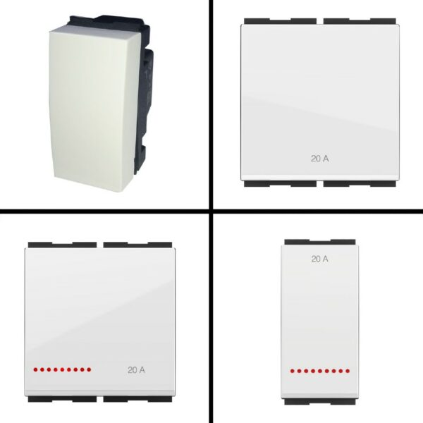 Buy GM FourFive Modular Switch Glossy White Online at Best Prices