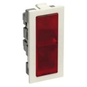 6734 75 Legrand Britzy Red Modular Indicator Light 1M White