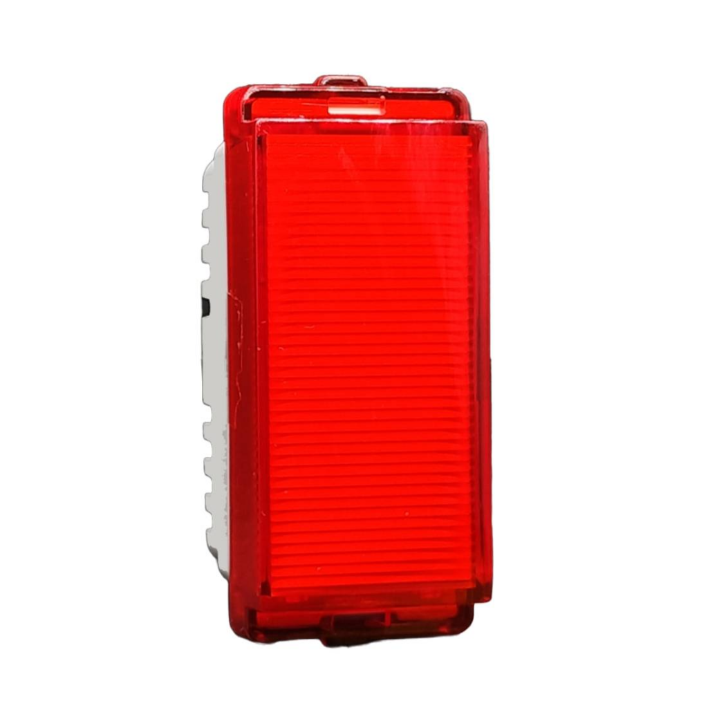 P5001 Schneider Livia Red LED Modular Indicator Light 1M White
