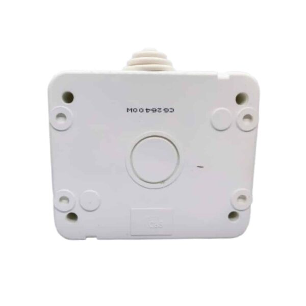 C&S Combi 6/16A Switch Socket Water Proof Enclosure Box IP55 Back view