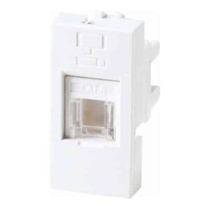 Honeywell MK Citric Cat6 Modular RJ45 Computer Socket 1M White CW493WHI