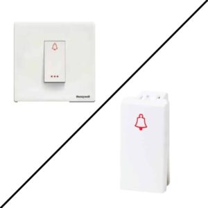 Honeywell MK Citric 6A 1 Way Bell Push Modular Switch White