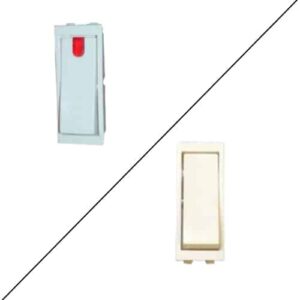 Honeywell MK Wraparound 6A 1 Way Modular Bell Push Switch White