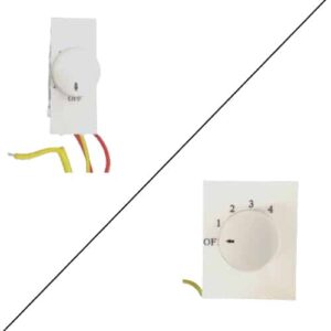 Honeywell MK Wraparound Modular Step Fan Regulator White