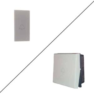 Legrand Myrius 6A 1 Way Modular Bell Push Switch White