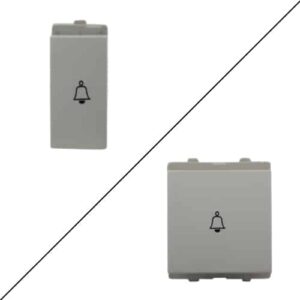 Schneider Opale 6A 1 Way Modular Bell Push Switch White