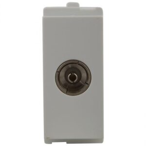 Schneider Opale Modular TV Coaxial Socket  1M White X4500WH